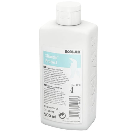 ECOLAB Hautschutz Lotion Silonda Protect, unparfümiert Karton 6 x 500 ml