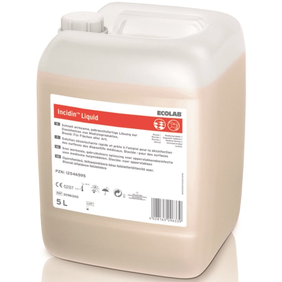 ECOLAB Incidin® Liquid Schnelldesinfektion, parfümfrei 5 Liter Kanister