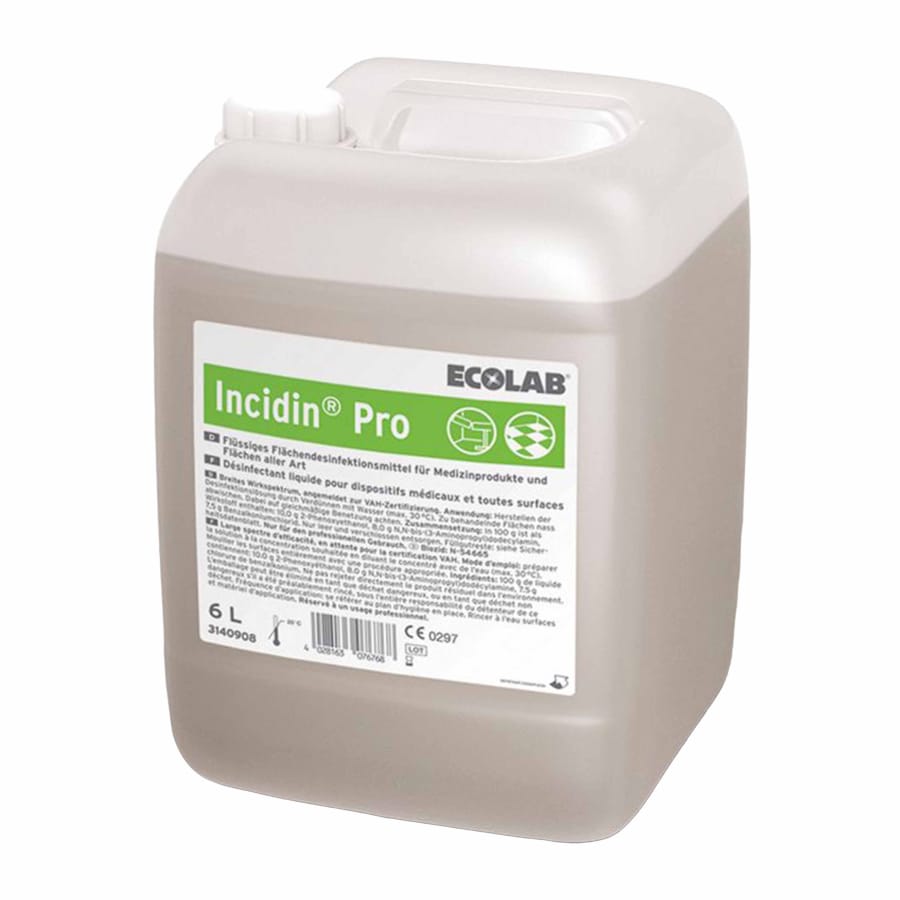 ECOLAB Incidin Pro Flächendesinfektionsmittel 6 l Kanister