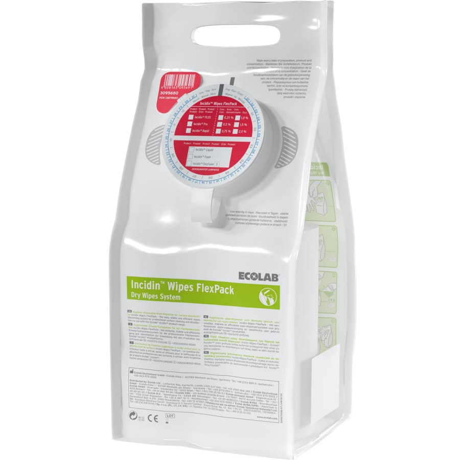 ECOLAB Incidin™ Wipes FlexPack Einweg-Tuchspender rote Kappe