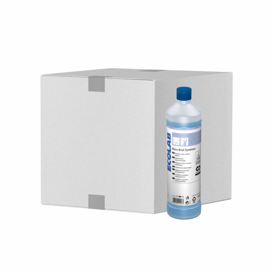 ECOLAB Maxx Brial Synbiotic Multi-Oberflächenreiniger, Konzentrat 1 Karton (12 x 1 l)