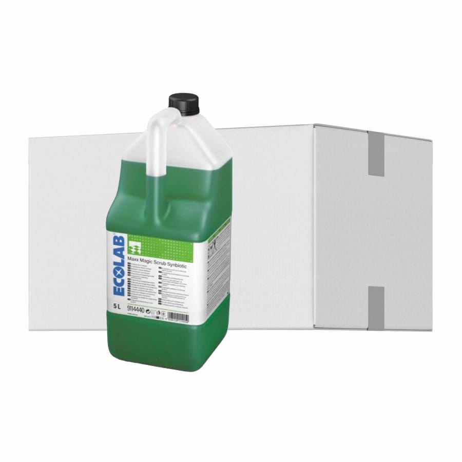 ECOLAB Maxx Magic Scrub Synbiotic Automatenreiniger, Konzentrat 1 Karton (2 x 5 l)