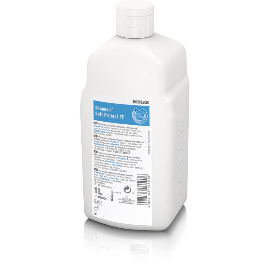 ECOLAB Skinman® Soft Protect FF Händedesinfektionsmittel 1 Liter Flasche