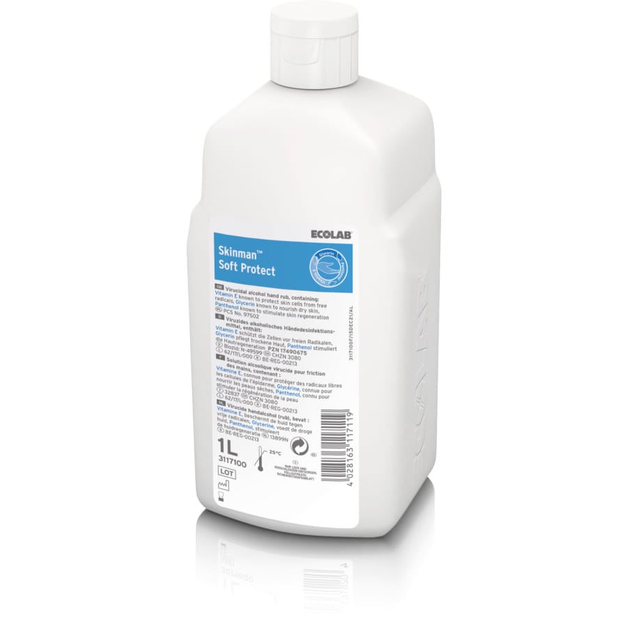 ECOLAB Skinman™ Soft Protect Händedesinfektionsmittel 1 Liter Spenderflasche