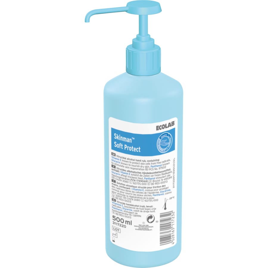 ECOLAB Skinman™ Soft Protect Händedesinfektionsmittel 500 ml Pumpflasche