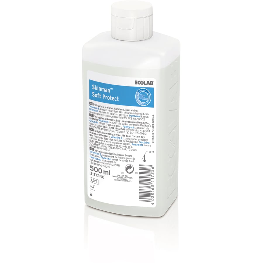 ECOLAB Skinman™ Soft Protect Händedesinfektionsmittel 500 ml Spenderflasche