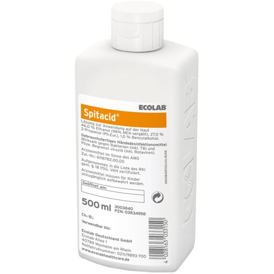 ECOLAB Spitacid™ Händedesinfektion 500 ml Flasche