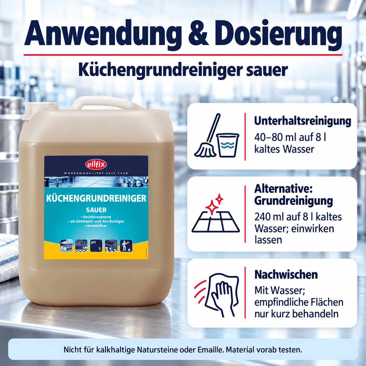 Eilfix Küchengrundreiniger sauer 5 Liter Kanister