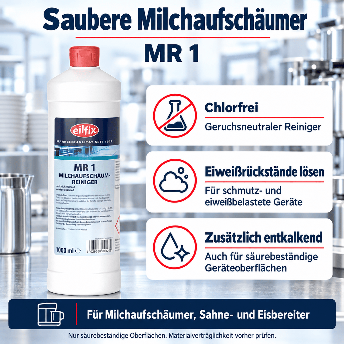 EILFIX MR 1 Milchaufschäumer Reiniger