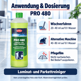 Eilfix Pro 480 Laminat- und Parkettreiniger – gründlich, pflegend und rutschhemmend