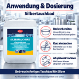EILFIX Silbertauchbad / Silberreiniger für Silber oder versilberte Oberflächen
