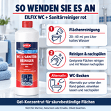 EILFIX WC + SANITÄRREINIGER (WC-Rot) Konzentrat Gel