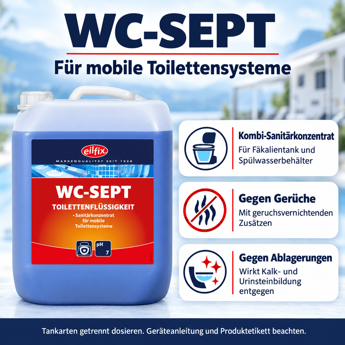 EILFIX WC-SEPT Toilettenflüssigkeit für Campingtoiletten