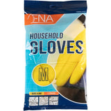 ENA Household Haushaltshandschuhe, Latex, gelb 1 Karton = 144 Paar, Größe M