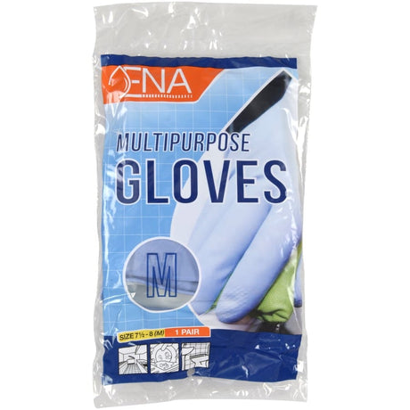 ENA Multipurpose Haushaltshandschuhe, blau 1 Karton (12 Packungen), 12 Paar, 144 Paar, M