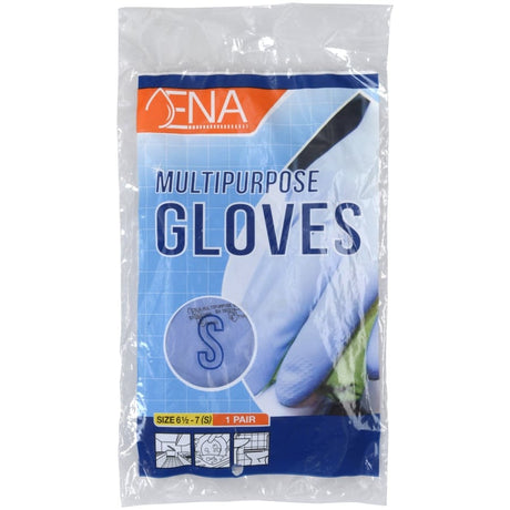 ENA Multipurpose Haushaltshandschuhe, blau 1 Packung, 12 Paar, S
