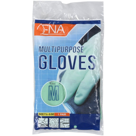 ENA Multipurpose Haushaltshandschuhe, grün 1 Karton (12 Packungen), 12 Paar, 144 Paar, M