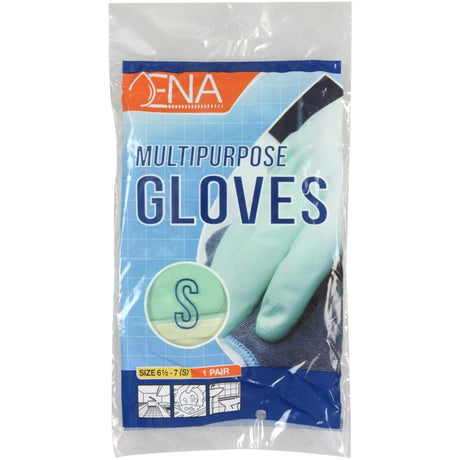 ENA Multipurpose Haushaltshandschuhe, grün 1 Karton (12 Packungen), 12 Paar, 144 Paar, S