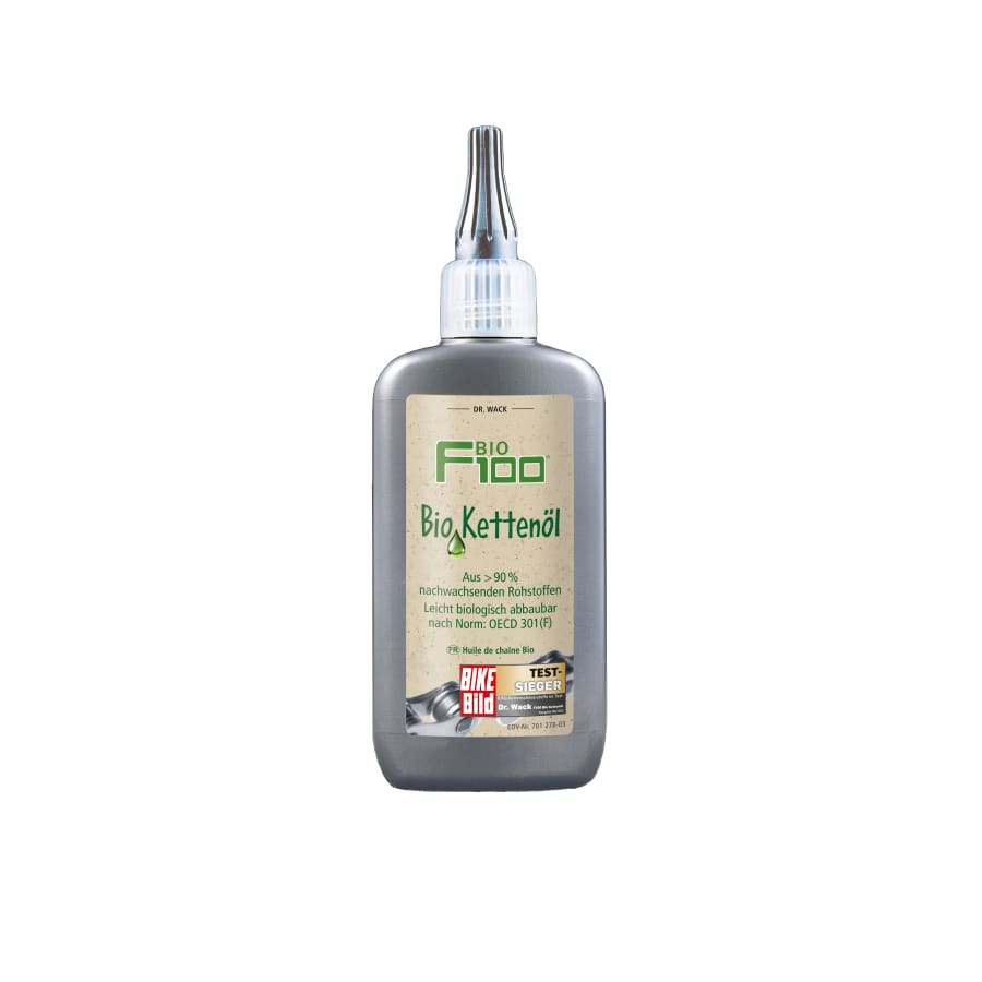 F100 Bio Kettenöl, Tropfflasche 100 ml Tropfflasche