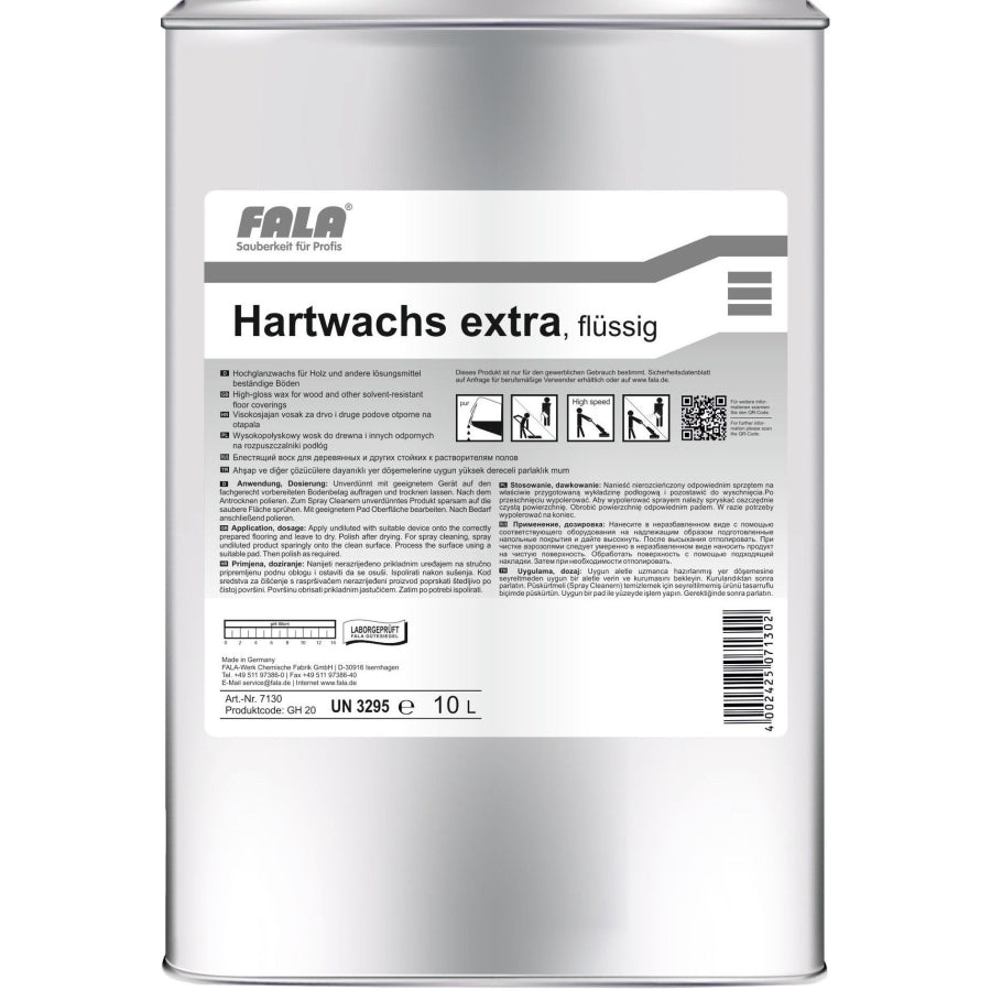 FALA Hartwachs Extra Bohnerwachs 10 Liter Blechkanister