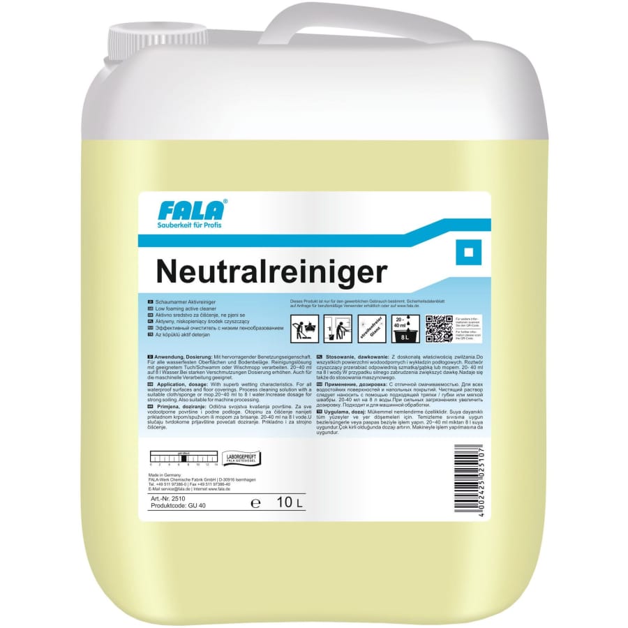 FALA Neutralreiniger schaumarm 10 Liter Kanister