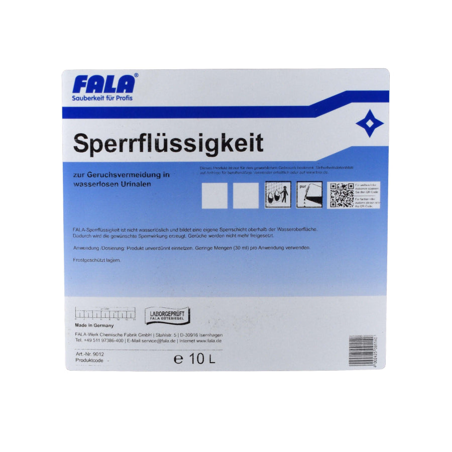 FALA Sperrflüssigkeit, Etikett