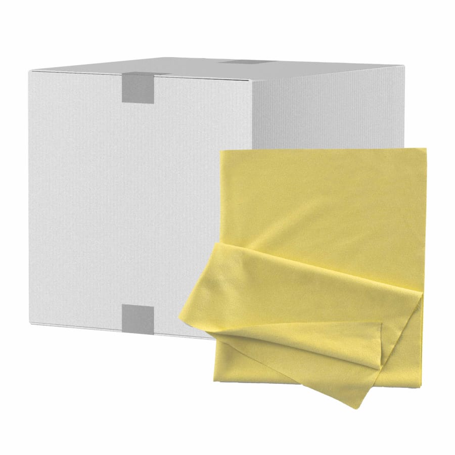 Filsain Mikrofasertuch ELEGANCE, Premium Matrixfaser 1 Karton = 20 Beutel à 10 Stück, gelb