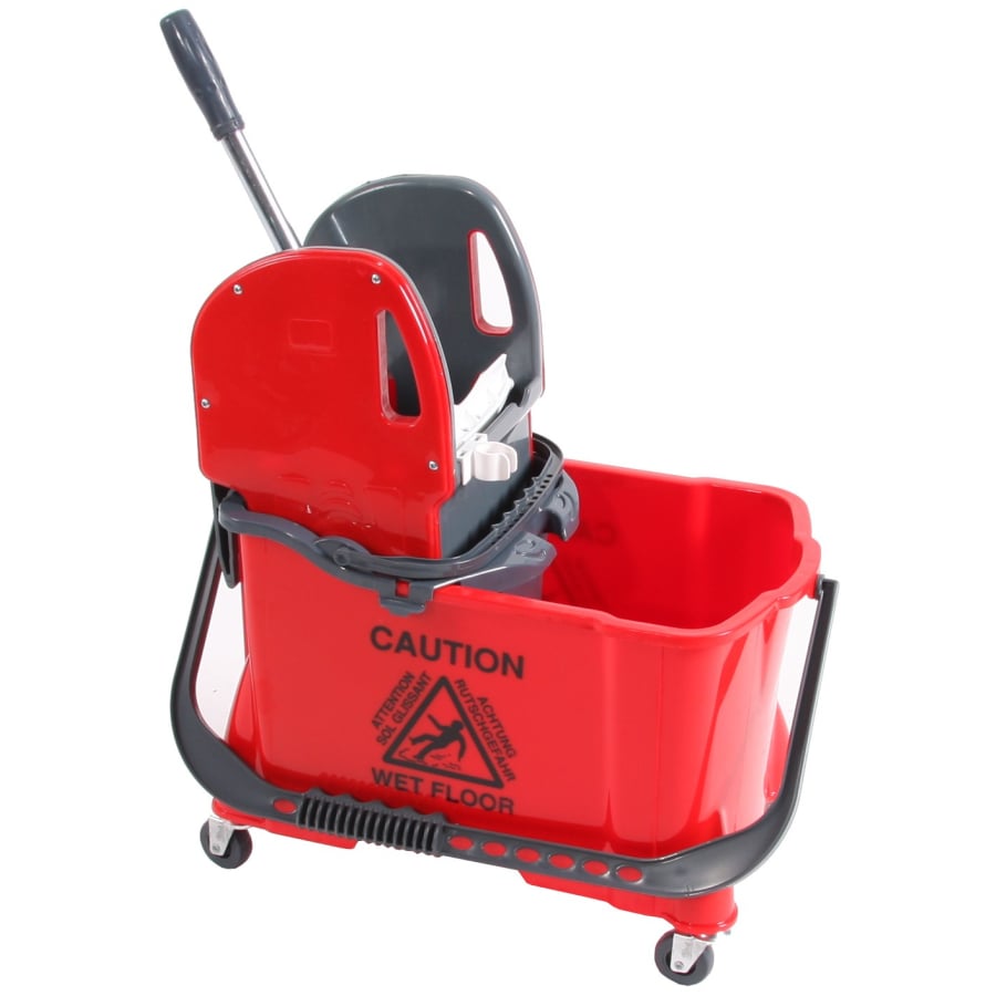 floorstar Kunststoff-Bucket KB 25 Plus mit Vertikalpresse, 25 Liter