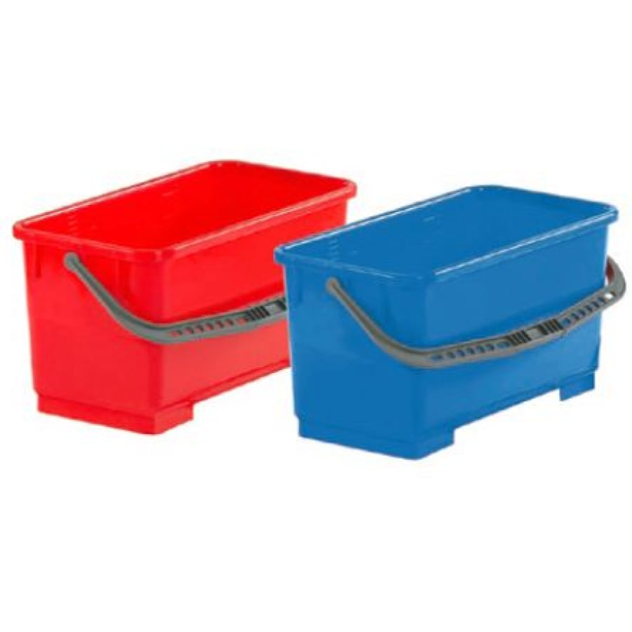 floorstar Kunststoffeimer E 22 PATENT in Rot und Blau, 22 Liter