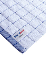 Nahaufnahme der Karo-Struktur des floorstar Geschirrtuchs Pot & Pan