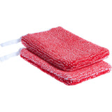 floorstar Microfaserhandschuh Abrax, doppelseitig, rote Seite