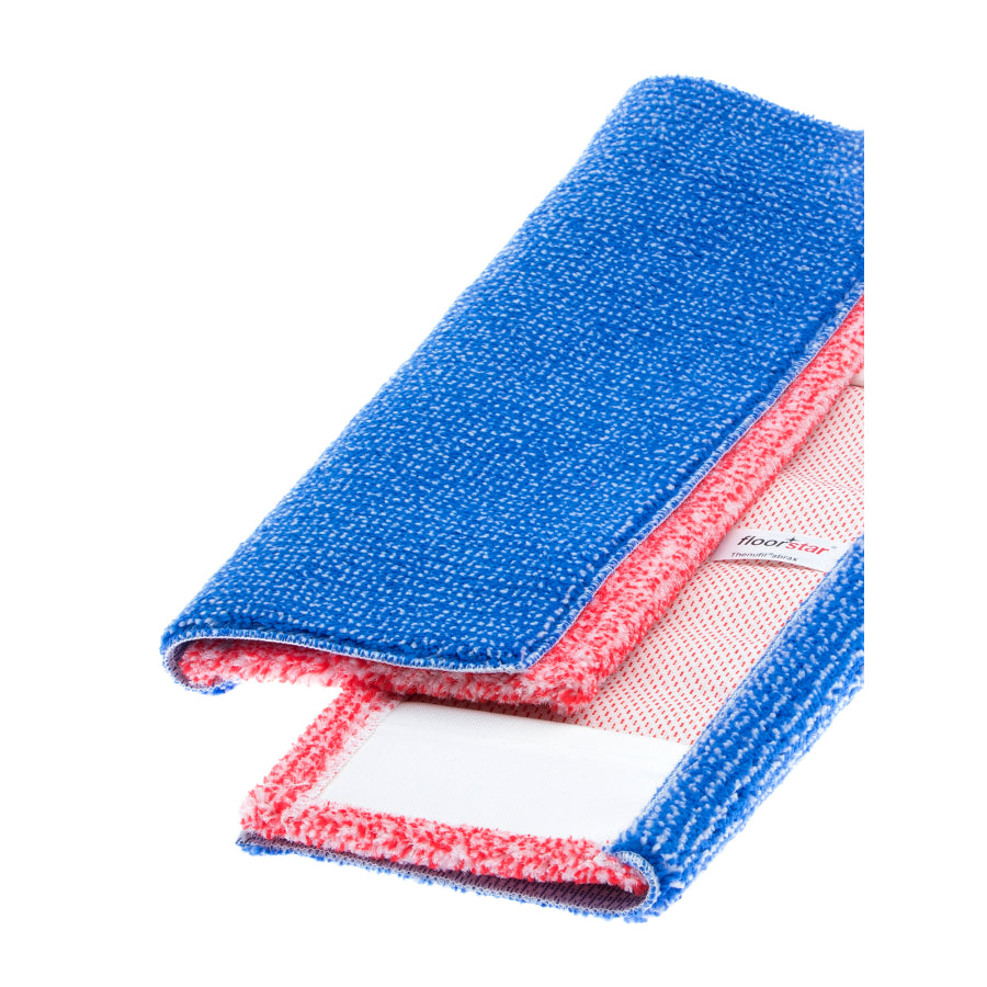 floorstar FLIQ Abrax Mopp mit umgeschlagener blauer Mopplasche