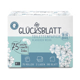Fripa Glücksblatt Toilettenpapier, 3-lagig, weiß 1 Karton = 75 Rollen à 180 Blatt