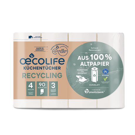 Fripa oceolife Küchenrolle, RECYCLING, 3-lagig, lichtgrau