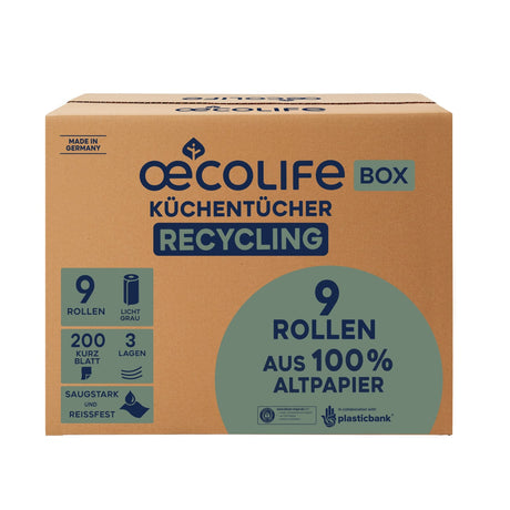 Fripa oceolife Küchenrolle, Reycling, 3-lagig, lichtgrau