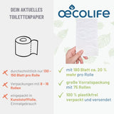 Fripa oecolife Recycling-Toilettenpapier, 3-lagig