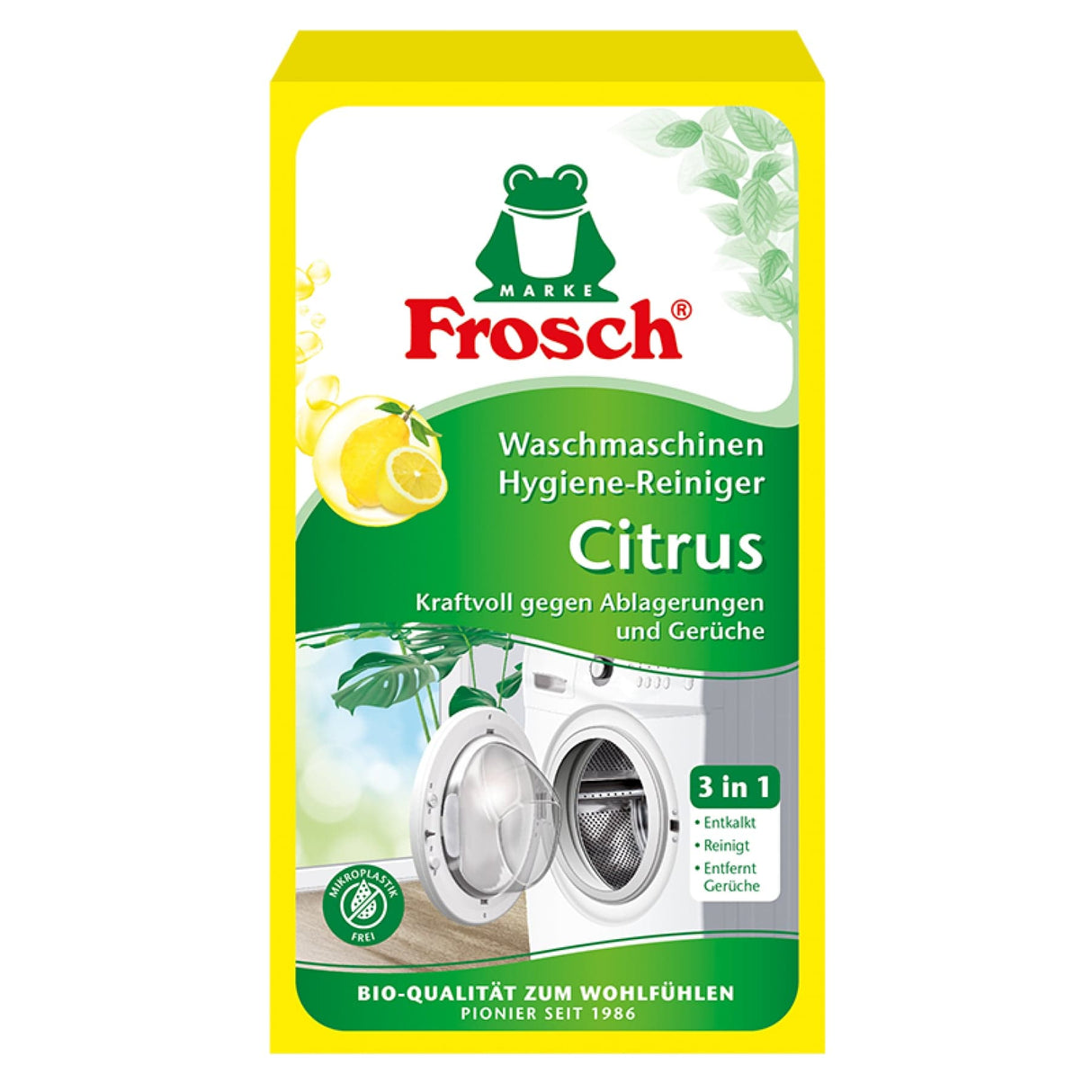 Frosch Citrus Waschmaschinen Hygienereiniger 1 Karton (6 Packungen × 250 g)