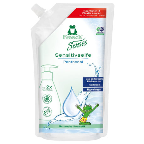 Frosch Sense Sensitiv-Handwaschseife, Panthenol, hypoallergen 1 Karton (500 ml)