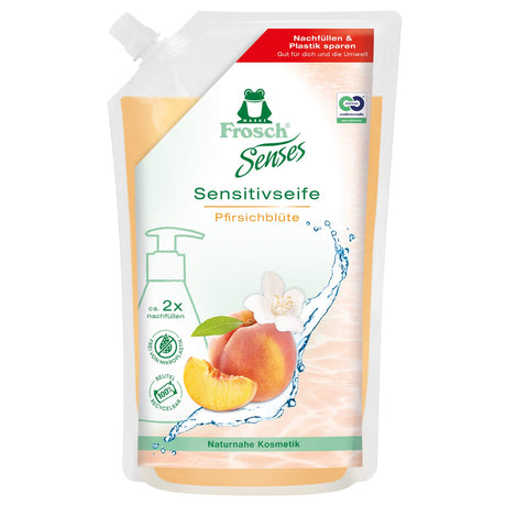 Frosch Sense Sensitiv-Handwaschseife, Pfirsichblüte, pflegend 1 Karton (500 ml)