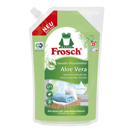 Frosch Sensitiv-Waschmittel, Aloe Vera, hypoallergen, 25 WL