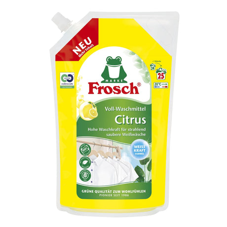 Frosch Voll-Waschmittel, Citrus, kraftvolle Rezeptur, 25 WL