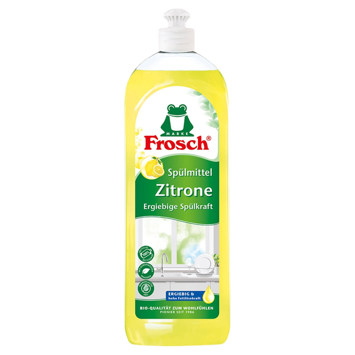 Frosch Zitronen Spülmittel, fettlösend 750 ml Flasche