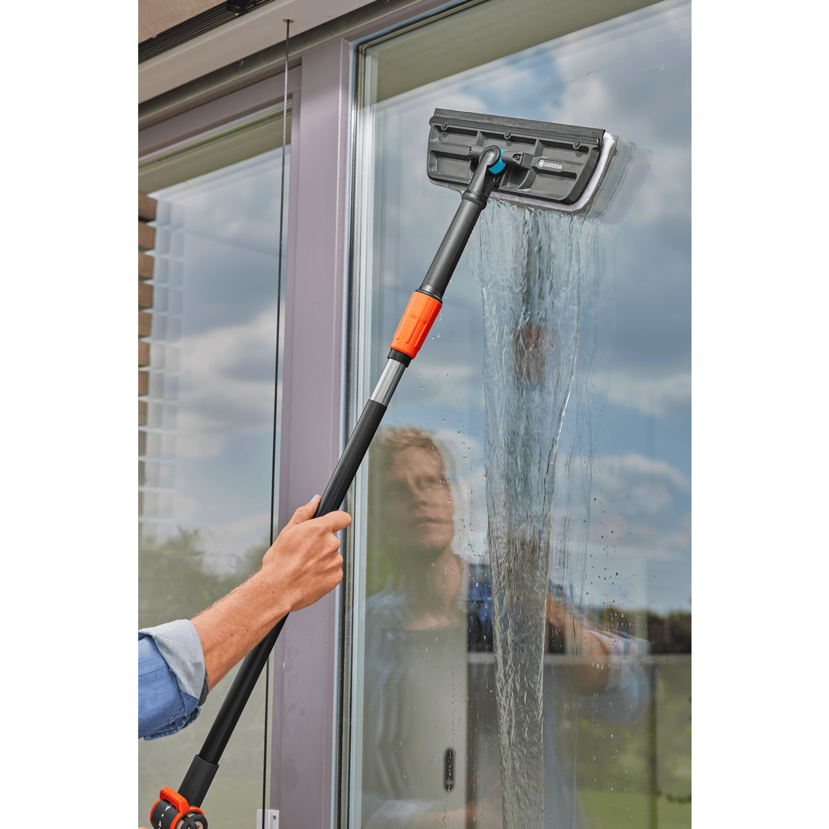 Gardena Cleansystem Fensterwischer mit Wasseranschluss