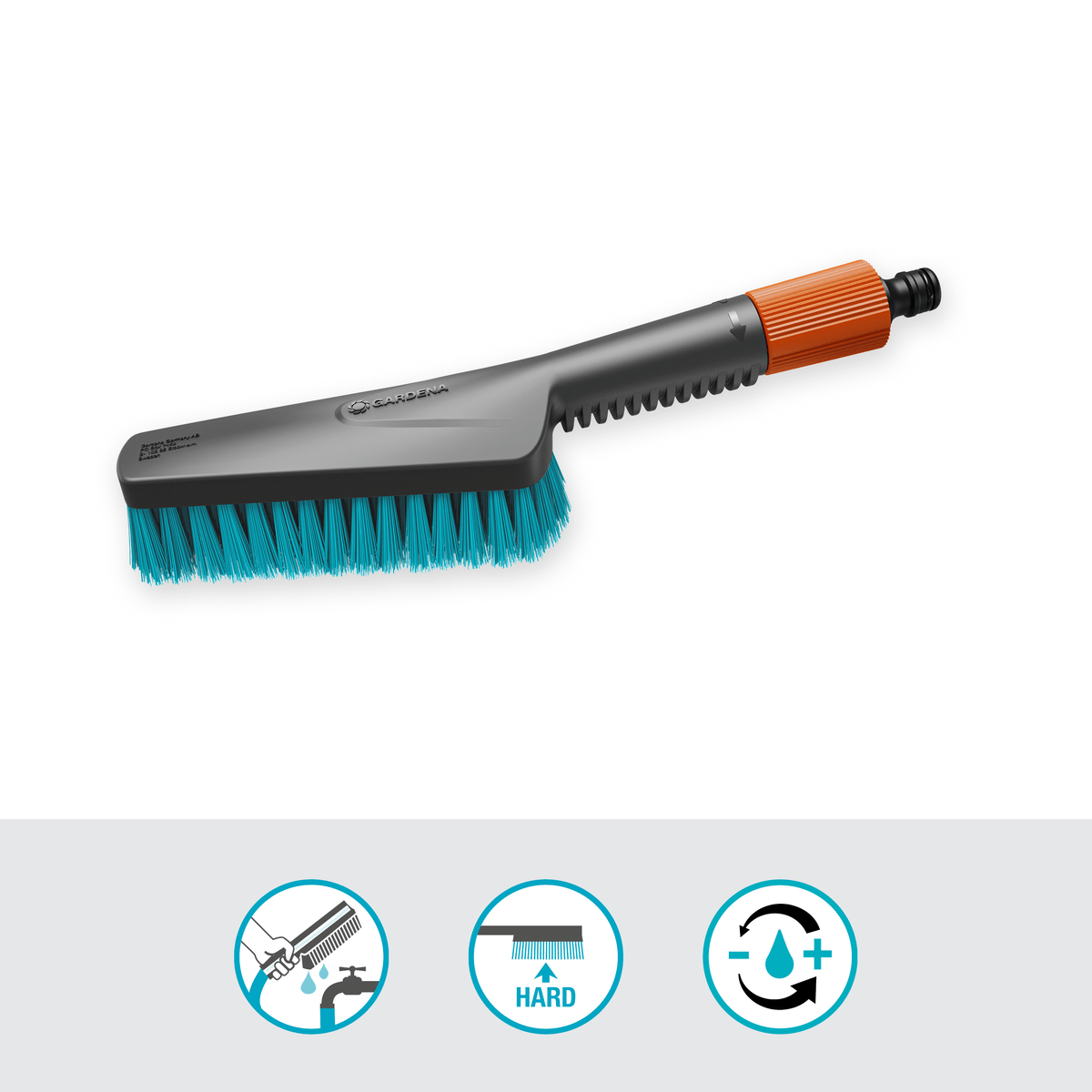Gardena Cleansystem Handbürste mit Schlauchanschluss