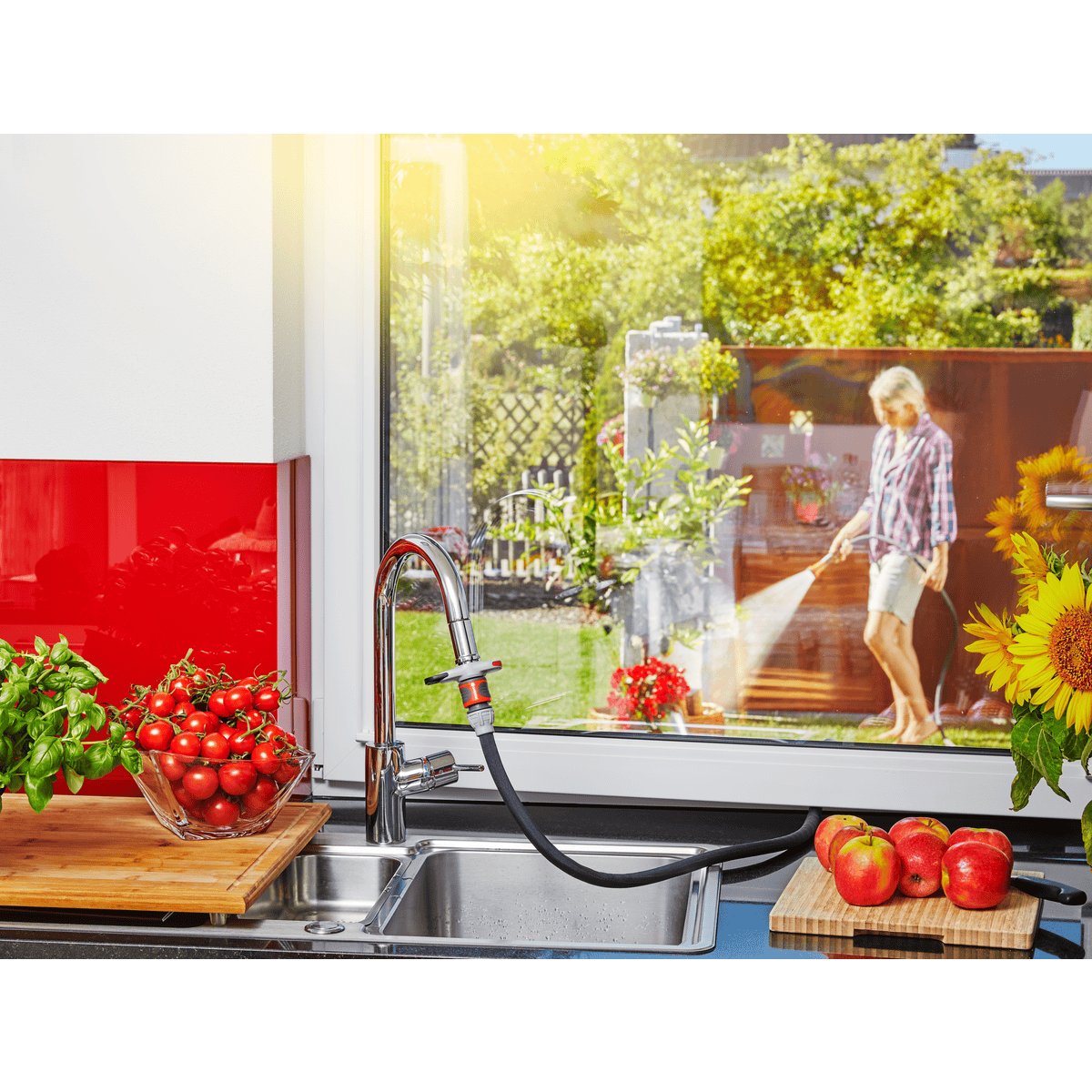Gardena Hahnverbinder für Indoor-Wasserhähne