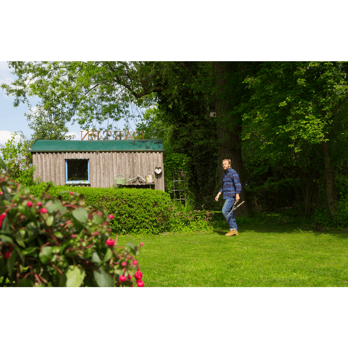 Gardena Heckenschere TraditionCut mit Holzgriffen