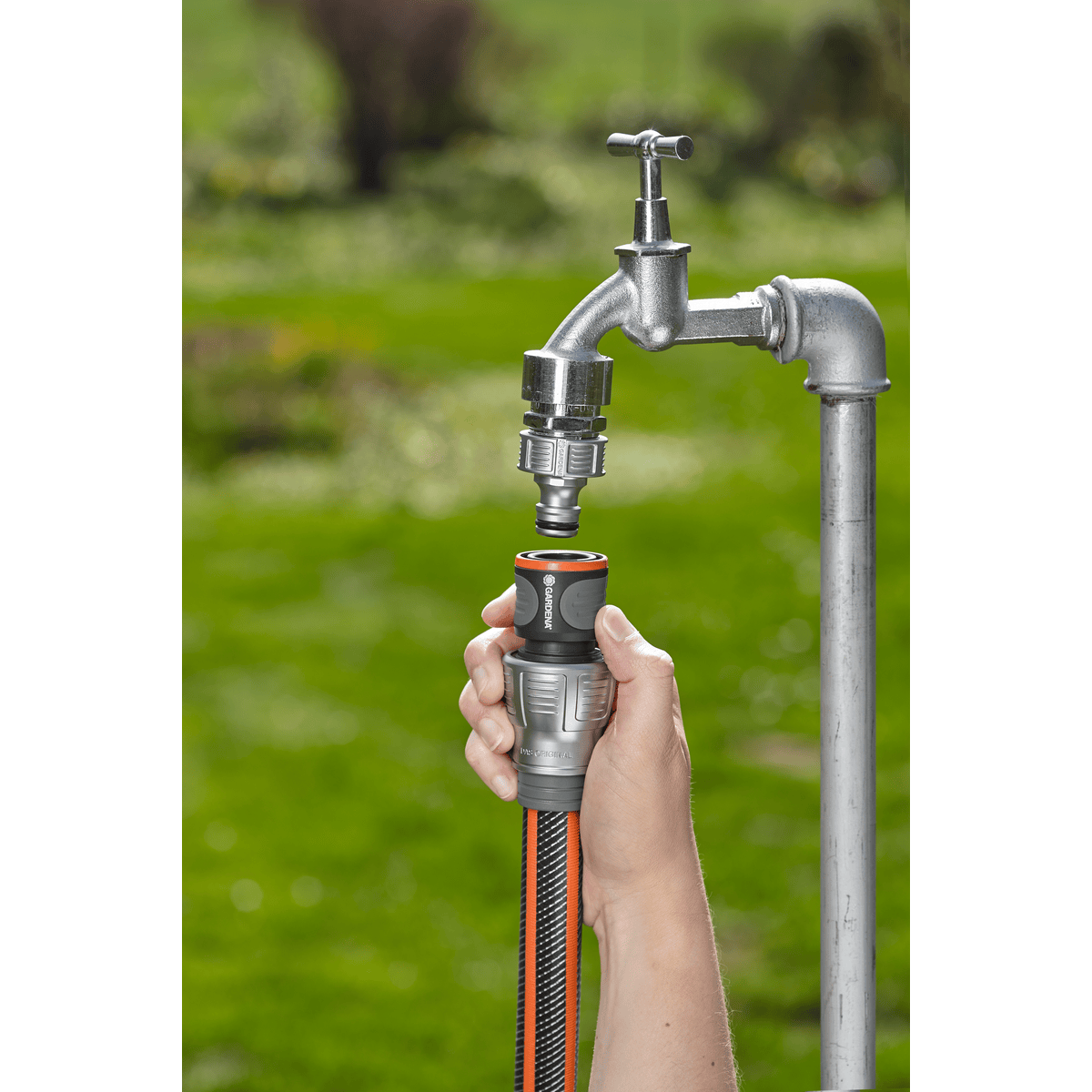 Gardena Premium Schlauchverbinder aus Metall