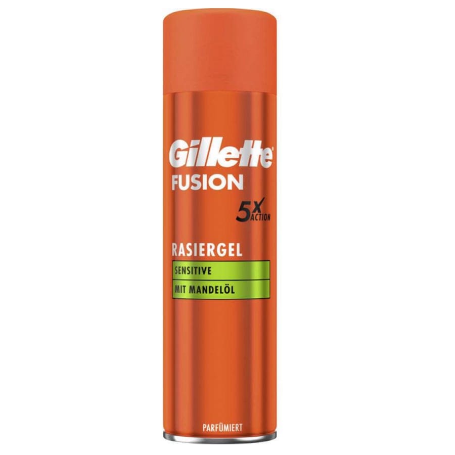 Gillette Fusion5 Sensitive Rasiergel, Mandelöl