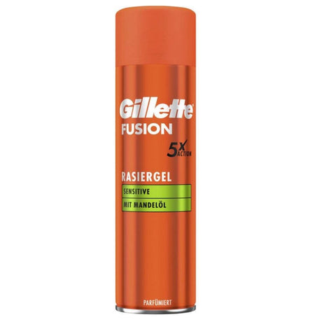 Gillette Fusion5 Sensitive Rasiergel, Mandelöl