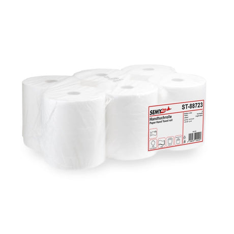 Handtuchrolle mit 4 er Spezialkern, Ø 19 cm 1 Paket = 6 Rollen zu je 100 Meter, 3-lagig